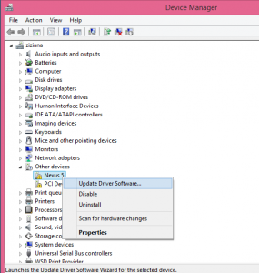 Nexus 5 driver