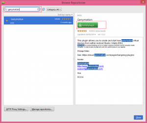 install genymotion plugin